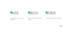 Desktop Screenshot of bcss.fgov.be